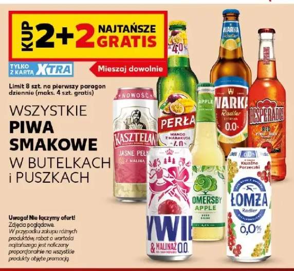 Piwa smakowe w butelkach i puszkach +7 wariantów