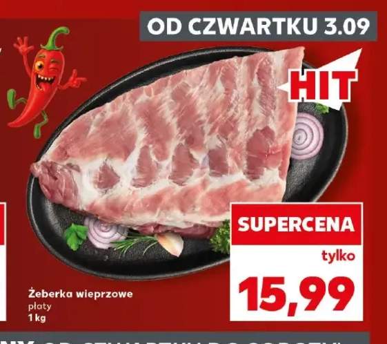 Żeberka wieprzowe płaty