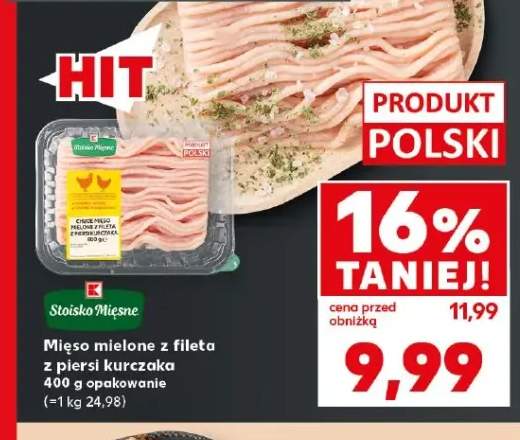 Mięso mielone z fileta z piersi kurczaka Stoisko Mięsne