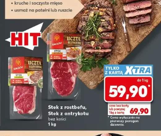 Stek z rostbefu bez kości Sokołów Uczta Qlinarna +1 wariant