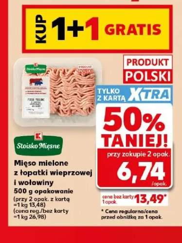 Mięso mielone z łopatki wieprzowej i wołowiny Stoisko Mięsne