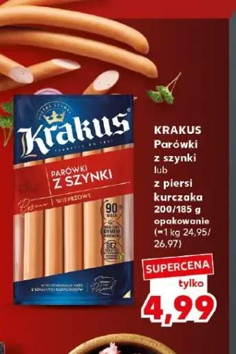 Parówki z szynki Krakus +1 wariant