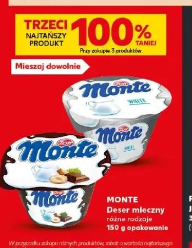 Deser mleczny Monte