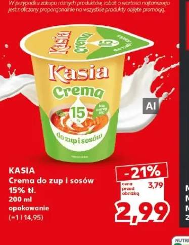 Crema do zup i sosów Kasia 15%