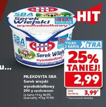 Serek wiejski wysokobiałkowy SBA Mlekovita