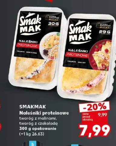 Naleśniki proteinowe twaróg z malinami SmakMak +1 wariant