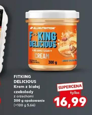 Krem z białej czekolady z orzechami Fitking Delicious AllNutrition
