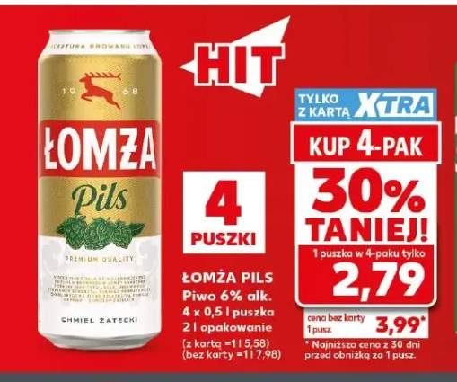 Piwo Łomża Pils 4-pak
