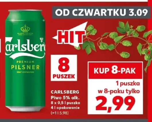Piwo Carlsberg 8-pak