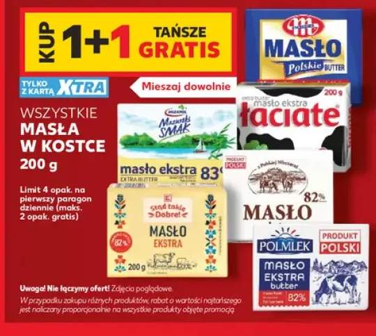 Masła w kostce +6 wariantów