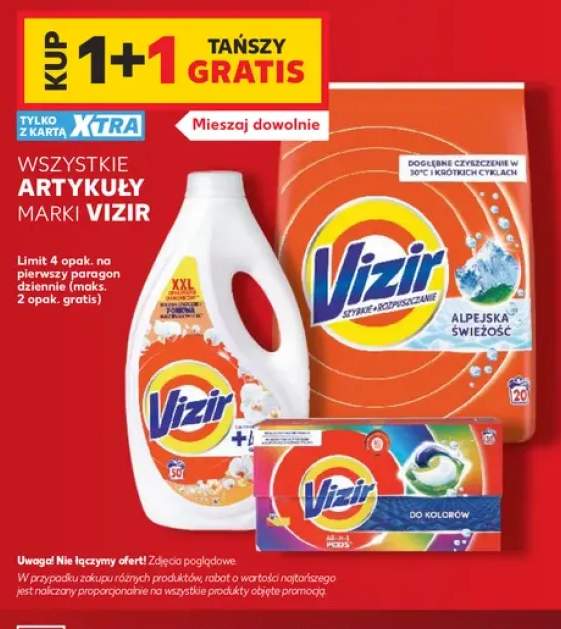 Płyn do prania Vizir +3 warianty