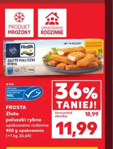 Złote paluszki rybne Frosta