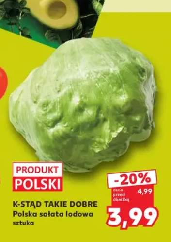 Polska sałata lodowa K-Stąd Takie Dobre