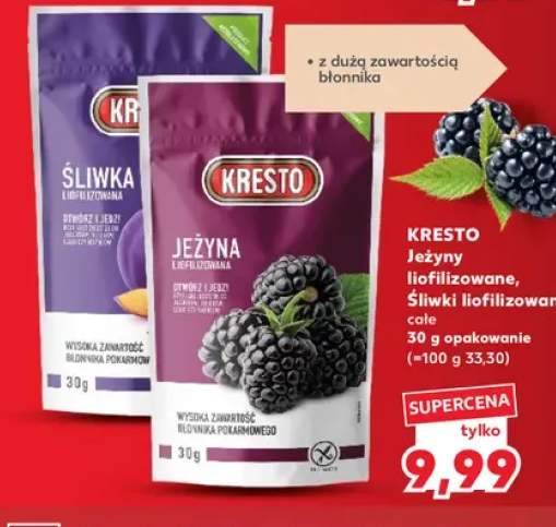 Jeżyny liofilizowane Kresto +1 wariant