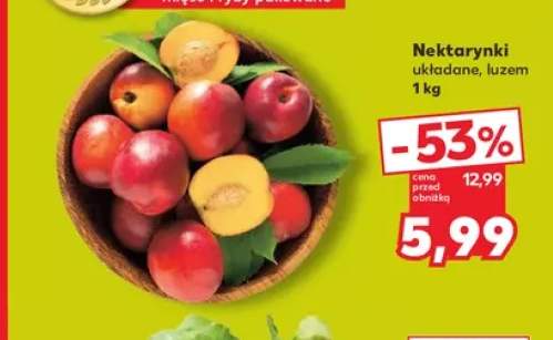 Nektarynki układane