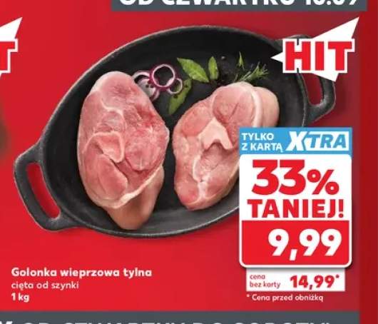 Golonka wieprzowa tylna cięta od szynki