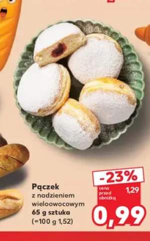 Pączek z nadzieniem wieloowocowym