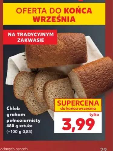 Chleb graham pełnoziarnisty