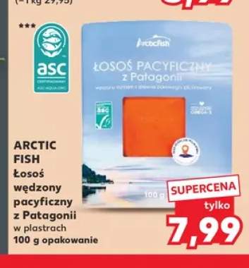 Łosoś wędzony pacyficzny z Patagonii w plastrach Arctic Fish
