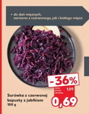 Surówka z czerwonej kapusty z jabłkiem