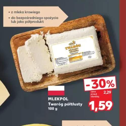 Twaróg półtłusty Mlekpol