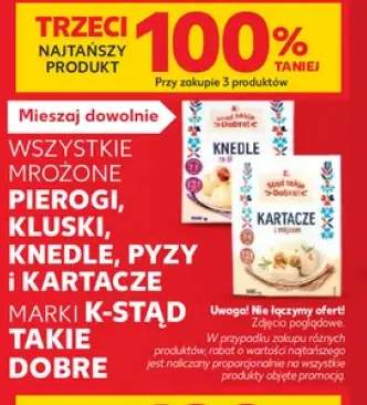 Mrożone pierogi, kluski, knedle, pyzy i kartacze marki K-Stąd Takie Dobre