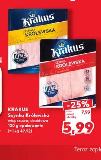 Szynka Królewska wieprzowa Krakus +1 wariant