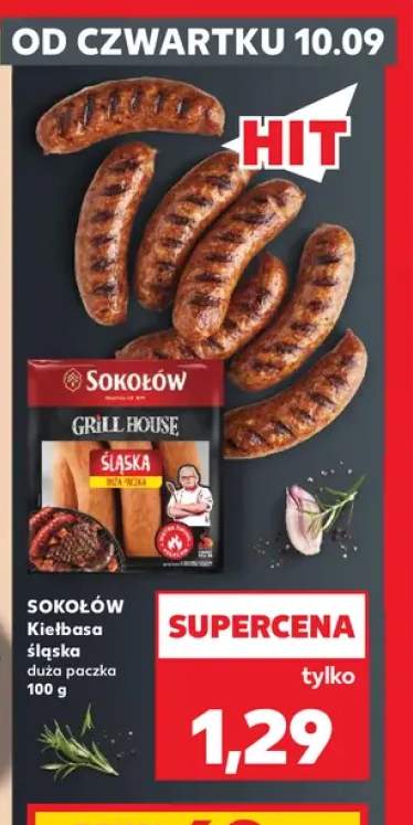 Kiełbasa śląska duża paczka Sokołów