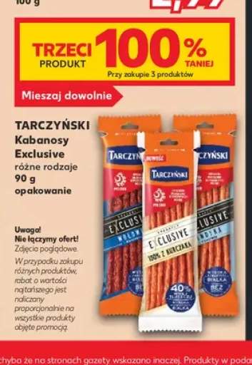 Kabanosy Exclusive różne rodzaje Tarczyński