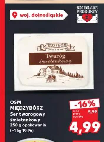 Ser twarogowy śmietankowy OSM Międzybórz