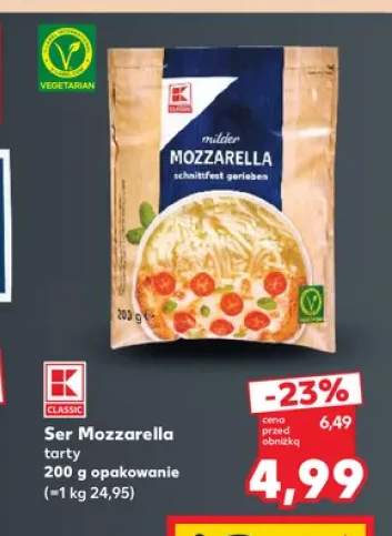 Ser mozzarella tarty K-Classic