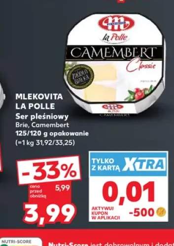 Ser pleśniowy brie La Polle +1 wariant