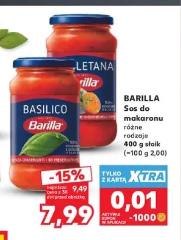 Sos do makaronu Basilico Barilla +1 wariant