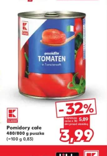 Pomidory całe K-Classic