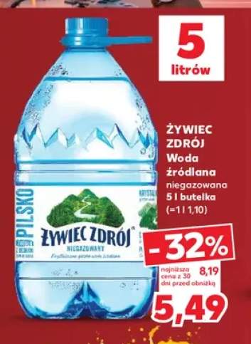 Woda źródlana niegazowana Żywiec Zdrój