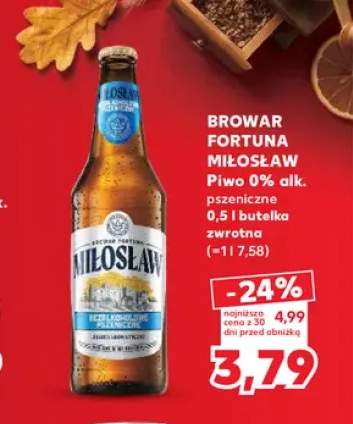 Piwo bezalkoholowe pszeniczne Browar Fortuna Miłosław