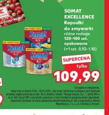 Kapsułki do zmywarki Excellence 4in1 Somat +1 wariant
