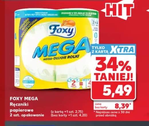 Ręczniki papierowe Foxy Mega 2-pak