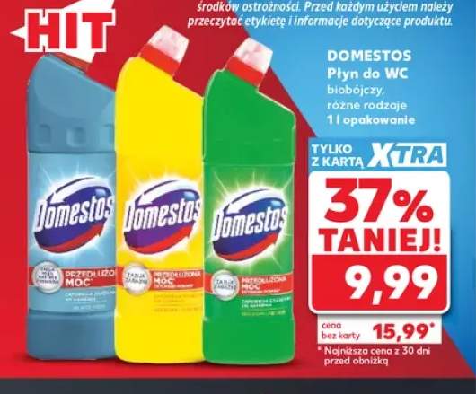 Płyn do WC biobójczy Domestos