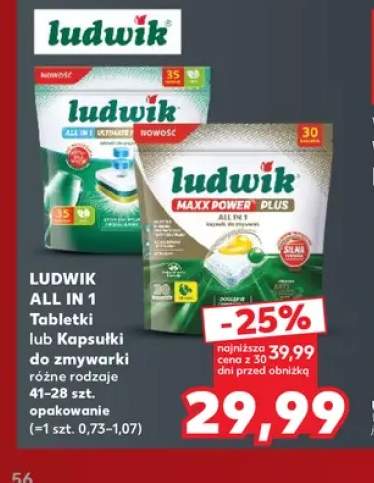 Tabletki do zmywarki All in 1 Ludwik +1 wariant