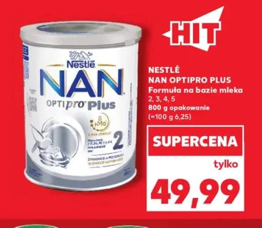 Formuła na bazie mleka NAN Optipro Plus 2 Nestlé +3 warianty