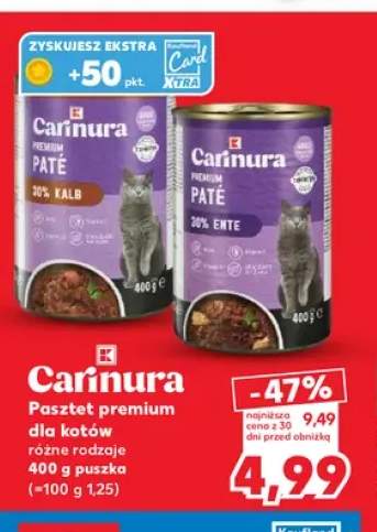 Pasztet premium dla kotów Carinura