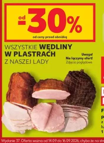 Wędliny w plastrach z naszej lady
