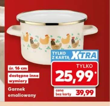 Garnek emaliowany 16 cm