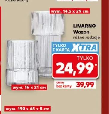 Wazon Livarno 14,5x29 cm +1 wariant