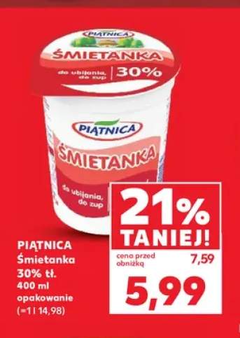 Śmietanka Piątnica 30%