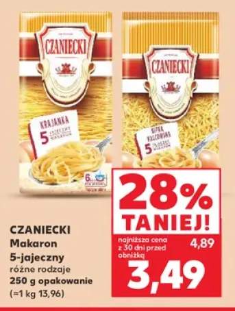 Makaron 5-jajeczny krajanka Czaniecki +1 wariant