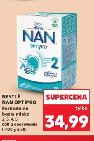 Formuła na bazie mleka 2 Nestlé NAN Optipro +3 warianty