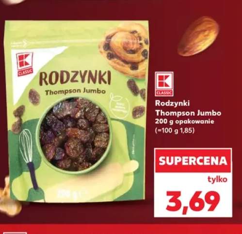 Rodzynki Thompson Jumbo K-Classic