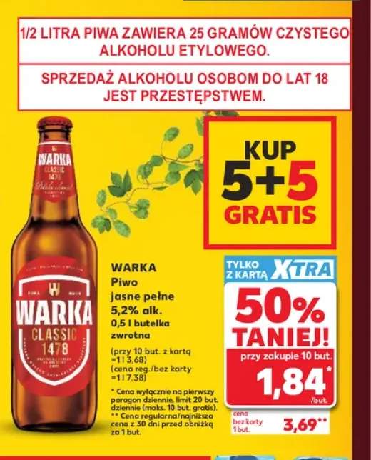 Piwo Warka 5,2%